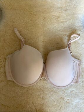 Panache Light Nude Molded T-Shirt Bra Size 34FF UK/ 34H US
